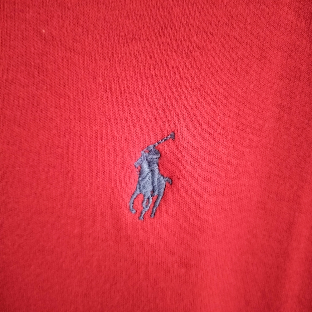Polo by Ralph Lauren Mens Red Polo Shirt Large - Picture 3 of 5